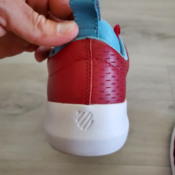 K-Swiss chili red leather sneakers - Picture 11 of 13